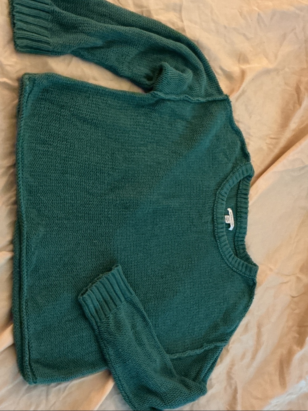 American Eagle Outfitters Teal Crewneck Sweater